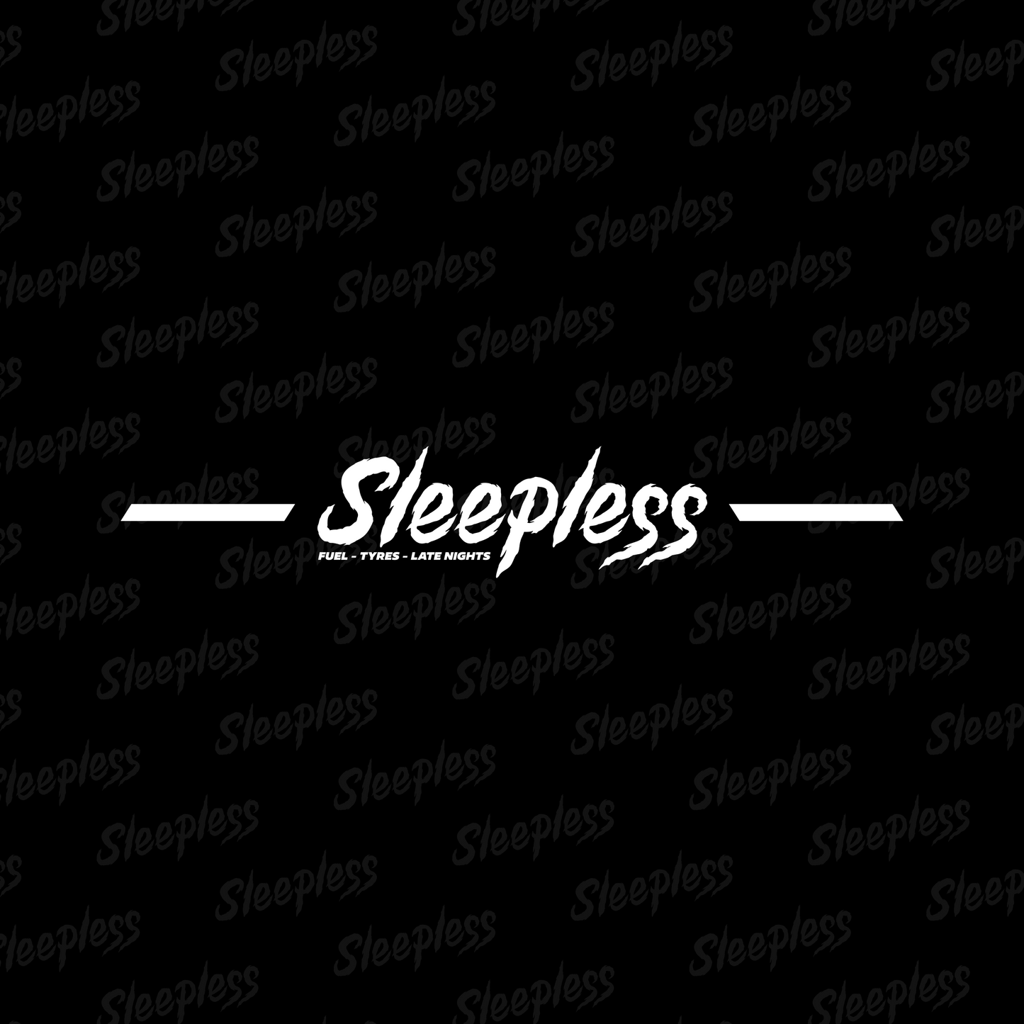 Sleepless Car Window Banner